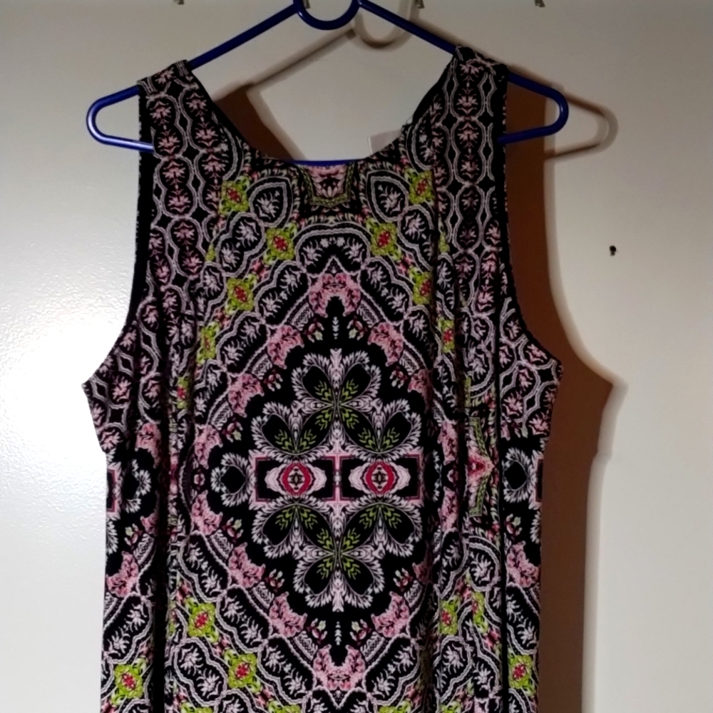 London Times Sleeveless Maxi Dress size 18W
